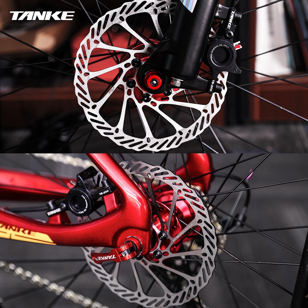 TANKE Bike Disc Brake 140 160 180 203 Rotors With Bolts Hydraulic Brake Road Mountain Bicycle MTB Oil Slick Rotor Bicycle Parts