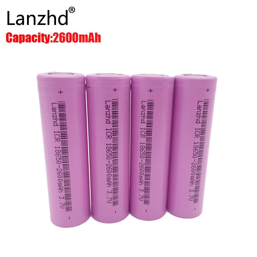 5 sztuk 3.7V bateria 18650 akumulatory 2600mAh bateria litowo-jonowa do latarki Laptop LED mobilny power bank