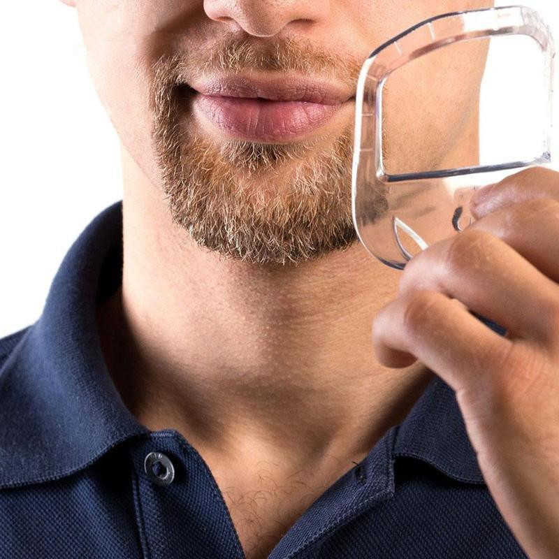 5 pçs/set ferramenta de estilo de barba transparente e modelo de barbear para homens modelador de estilo de bigode