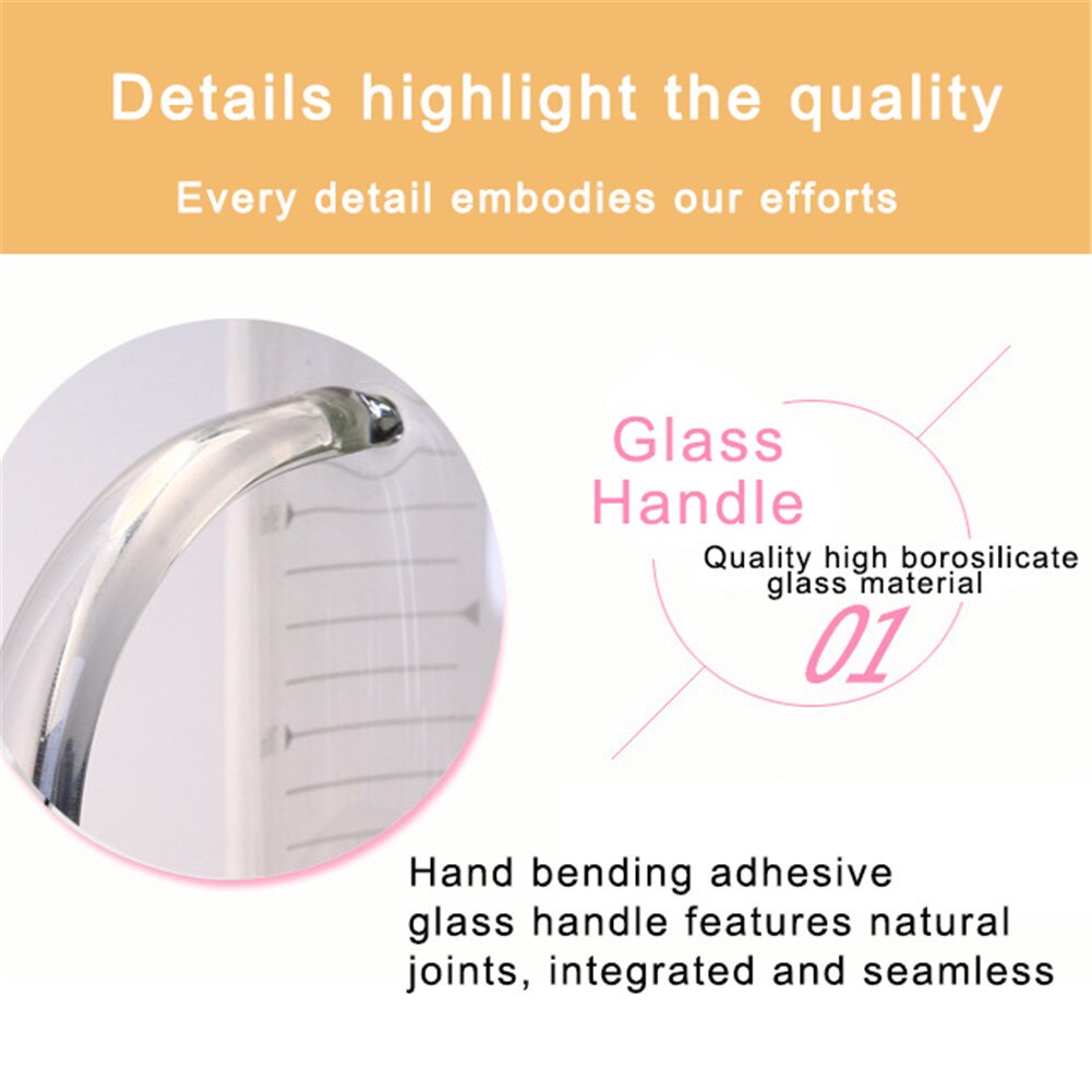 Glass With Scale Measuring Cup Transparent Glass Cups High Capacity High Temperature Resistant Milk Glass Juice Glass Fair