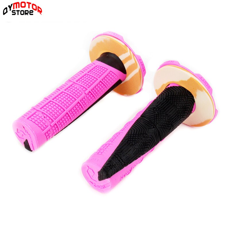 6 kleuren universeel stuur 7/8 " motorfiets handgrepen rubber moto gp stuurgrepen: Roze