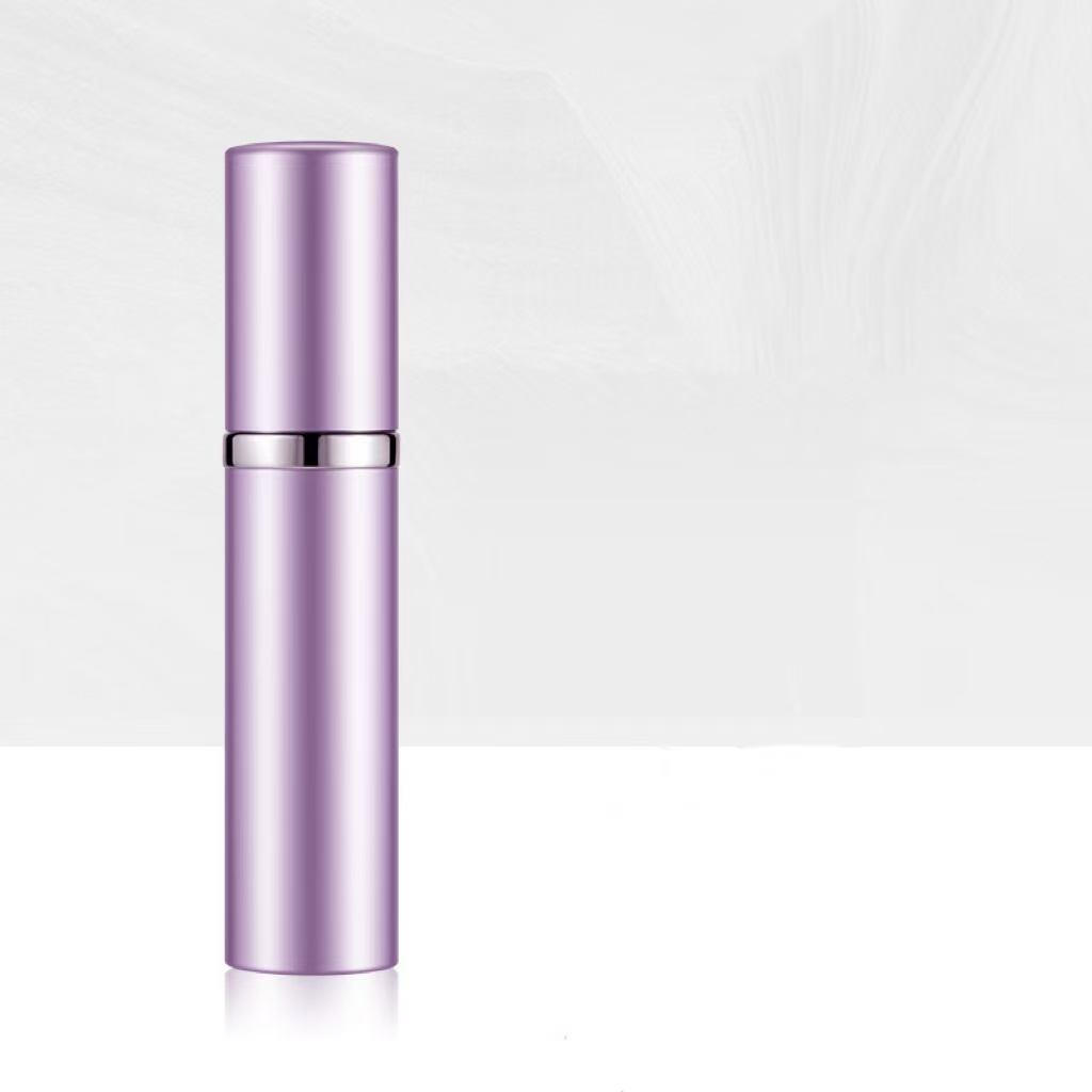 5ml Mini Aluminum Spray Alcochol Empty Refillable Bottle Portable Perfume Atomizer Liquid Container For Cosmetics Traveling: plum