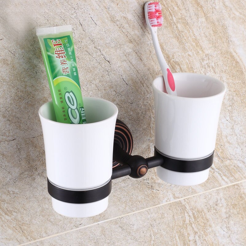 Oil Rubbed Bronze Bathroom Accessories Set Towel Shelf Towel Holder Toilet Paper Holder Wall Mounted Bath Hardware Sets