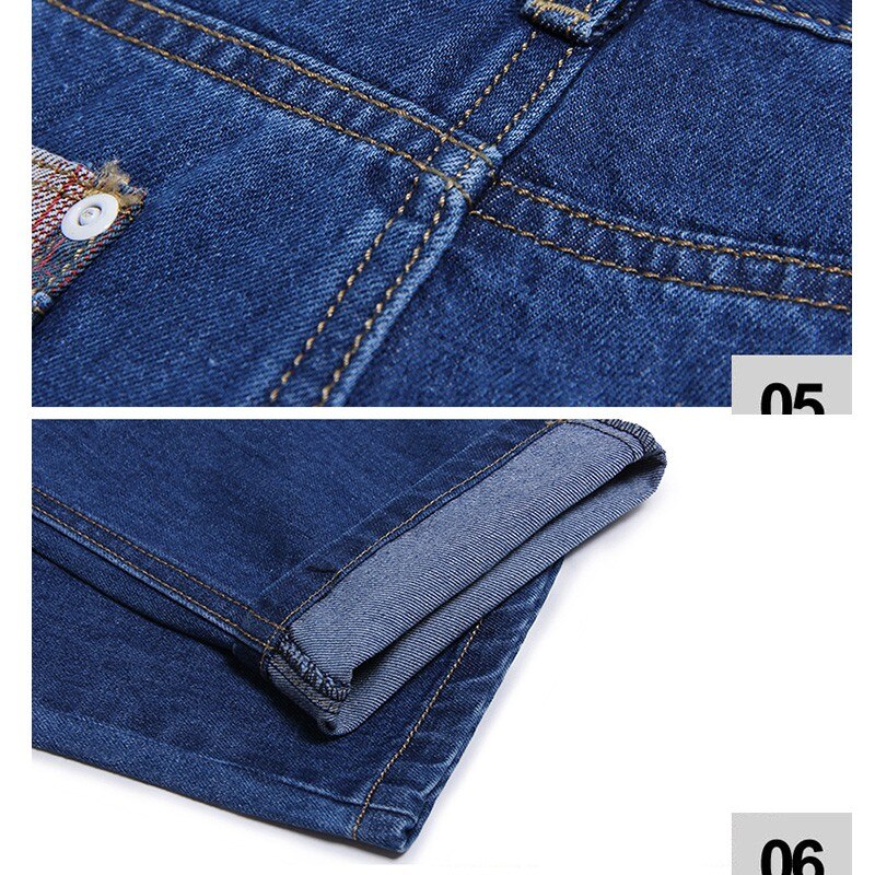Fire sæsoner stil herre afslappet slim fit bukser elastiske herre jeans klassiske denim skinny jeans herre