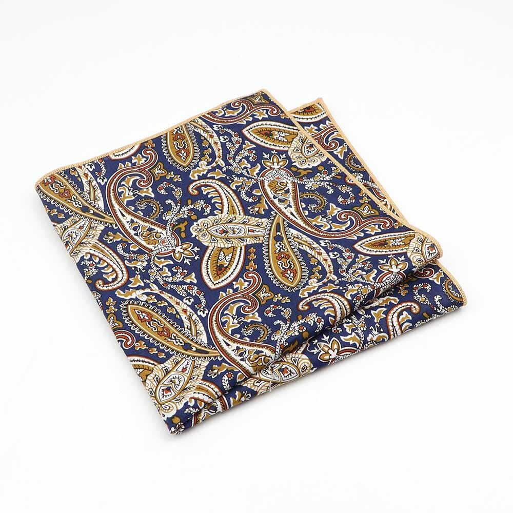 Tejido para pañuelos de algodón con estampado colorido de flores a cuadros cuadrado para hombre pañuelos de tela Casual con bolsillos cuadrados: 2