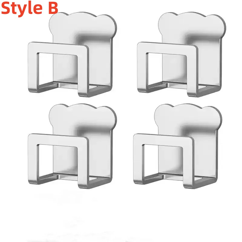 Küche Selbstklebende Edelstahl Waschbecken Schwämme Halfter Ablauf Trocknen Gestell Küche Zauberstab Haken Zubehör Lagerung Organizer: Beige