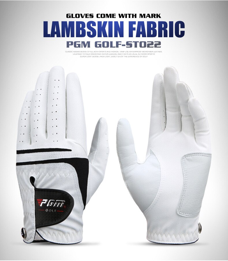 Pgm golfhandskar i ett stycke fårskinnshandskar för män, halksäkra och luftgenomsläppliga golfprodukter  st022