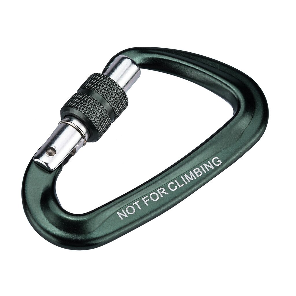 1PC Outdoor carabiner Climbing Backpack Hook 12KN Spring Clip Keychain Carabiner Hammock Hook climbing equipment karabijnhaak