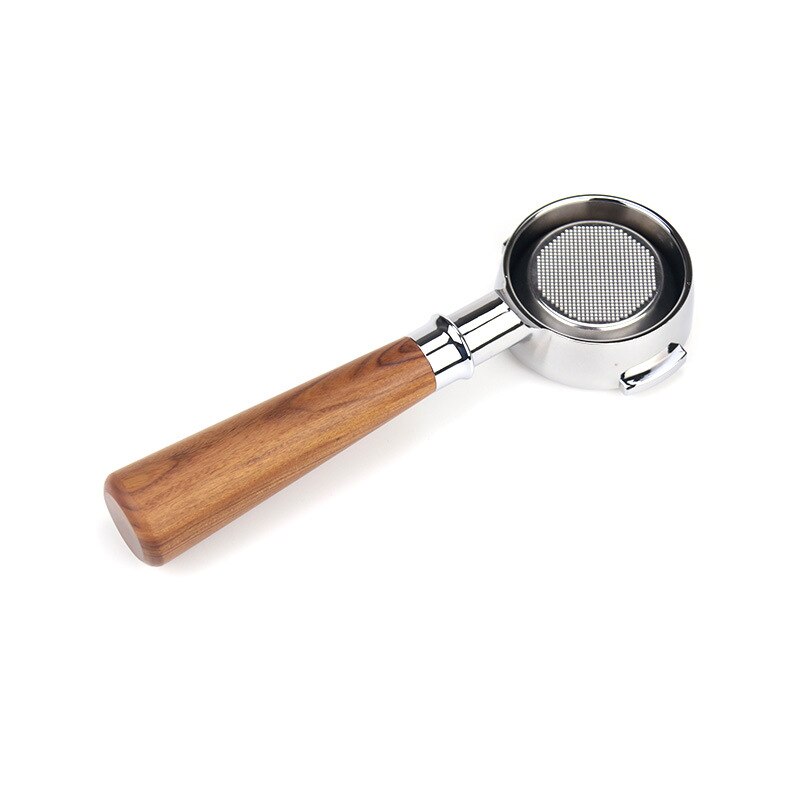 Bunnløst portafilter espresso kaffemaskin trehåndtak filterkurv inkludert 58mm kaffekopper universell: A1- palisander