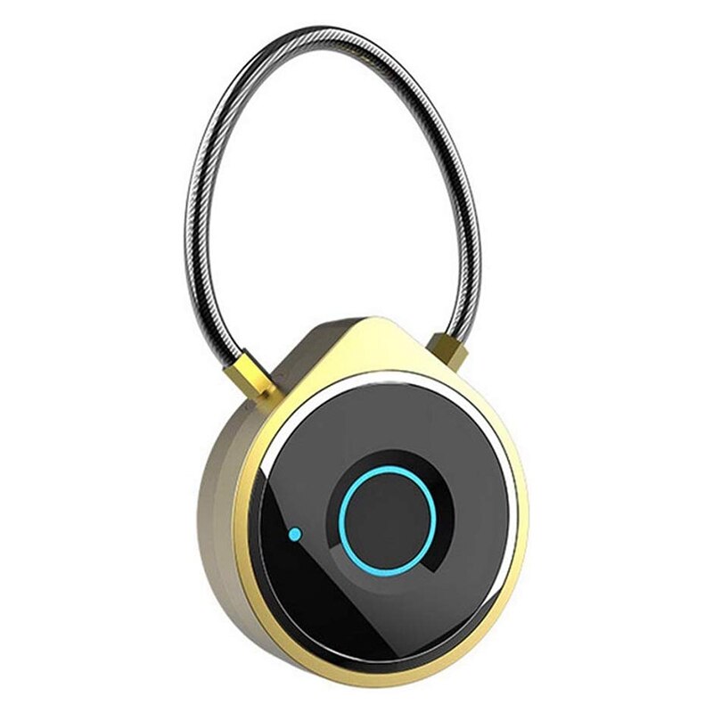 Candado de huella digital inteligente biométrico adecuado para gimnasio deportes bicicleta gabinete de escuela y almacenamiento caja inteligente portátil cerradura Lugg