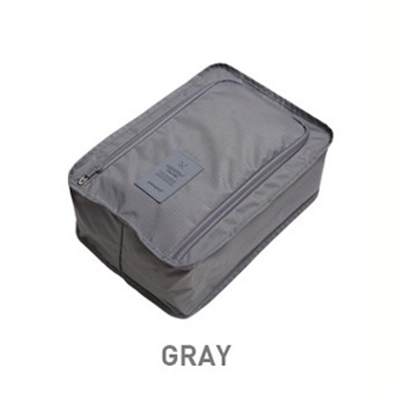 Portable Travel Storage Shoes Bag Waterproof Hanging Shoe Bag Organizer Shoe Sandals Carry Bag Protector Container: GRAY