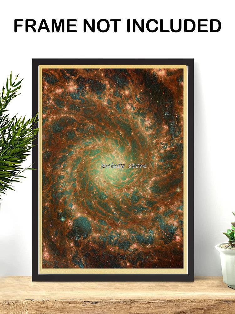 Plakater for verdensrommet stjernehimmelen rom galaksedekor solsystemet planet univers vintage kraftkunst veggmaleri