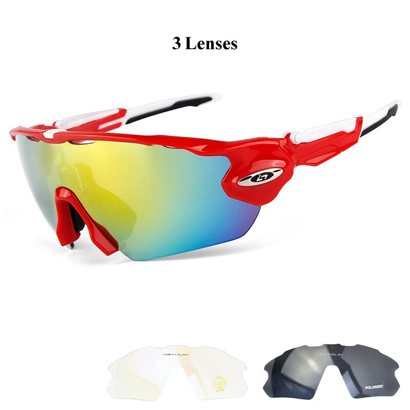 Hombre gafas de ciclismo polarizadas gafas de sol de ciclismo gafas de bicicleta MTB gafas deportivas de bicicleta con marco de miopía