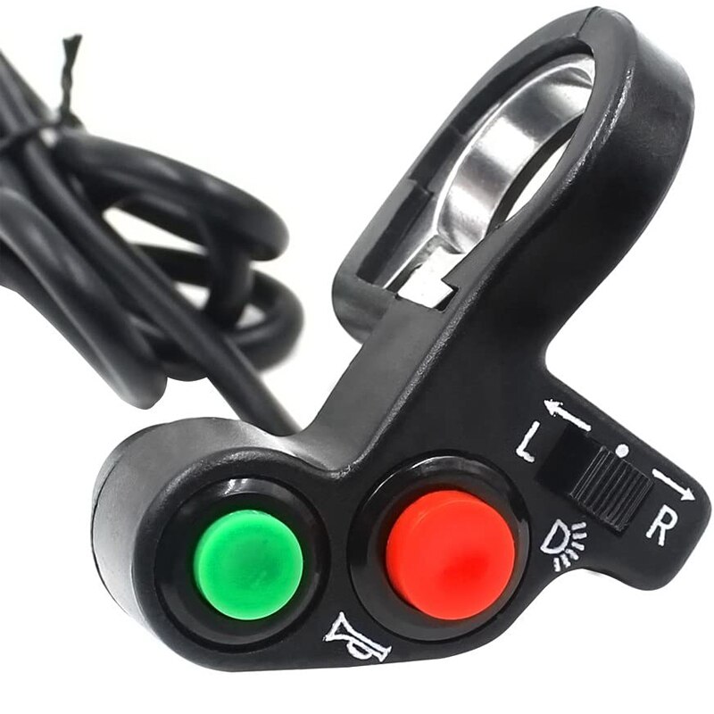 Interruptor de manillar de motocicleta eléctrica, claxon para moto, intermitentes, botón de encendido/apagado, accesorios para motocicleta