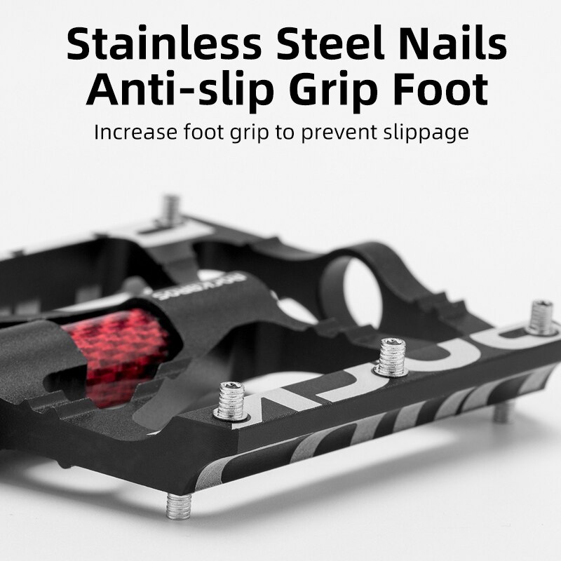 ROCKBROS – pédales de vélo ultralégères et réfléchissantes, accessoires de cyclisme