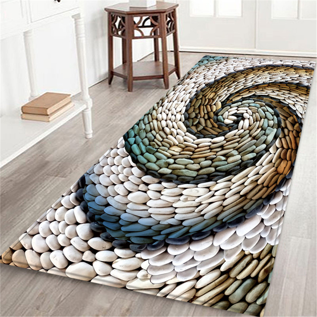 Bath Mat 60X180 CM Seascape Print Carpet Hallway Doormat Anti-Slip Carpet Absorb Water Kitchen Mat tapis salle de bain Bath Mats: I