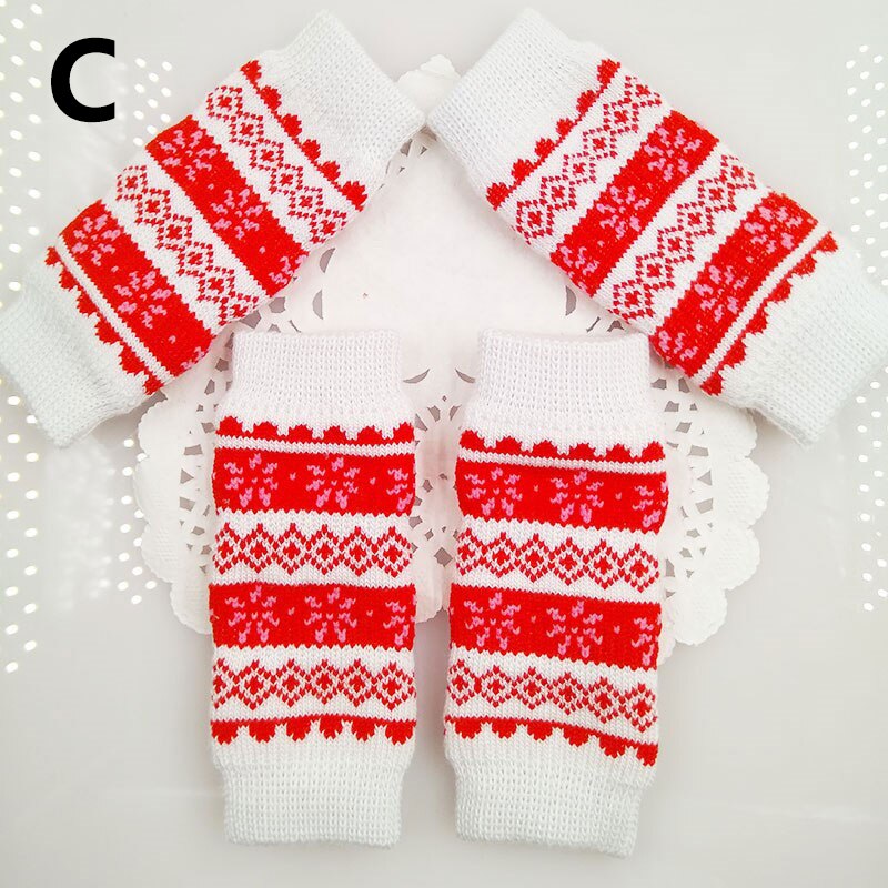 4 sztuk Pet anti-brudne legginsy Knee Dog booties skarpetki Teddy nogi skarpety zimowe ciepłe nogi Protector psy kot Puppy skarpetki pokrywy rękaw: C / M