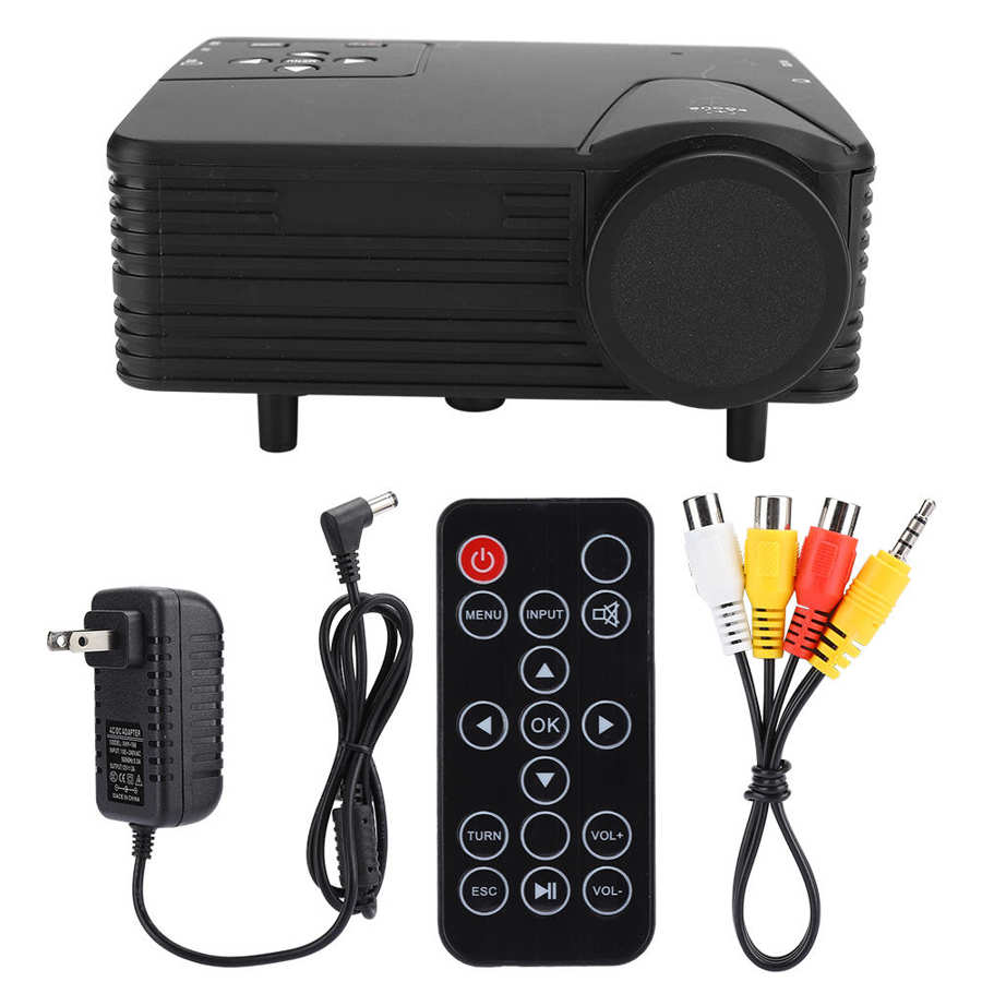 Mini Draagbare Projector 1920X1080 80LM Home Cinema Theater Media Player Us Plug