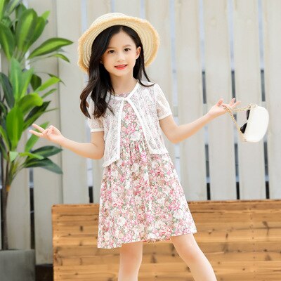 Chaqueta Bohemia fina transparente para niñas, chal de playa para niños de 1, 2, 3, 4, 5, 6, 7, 8, 9 y 10 años, ropa para niños RKC194003