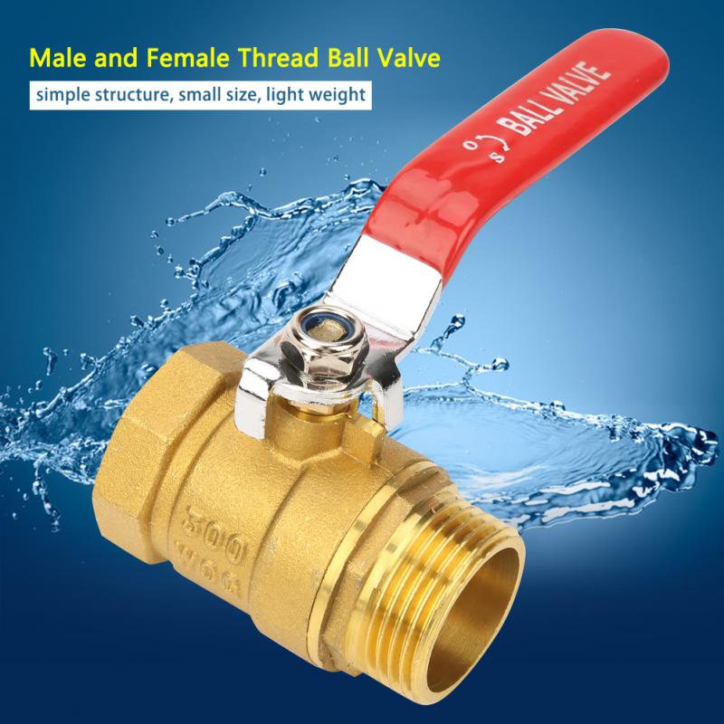 Ball Valve Level Handle Brass Pipe Ball Valve Male and Female Thread 1 inch BSP DN25 Ball Valve Shut-off Valve kugelhahn