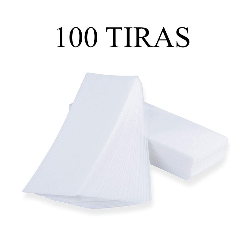 Rouleau de papier pour épilation, bande de cire non tissée de , bandes d&#39;épilation, bandes épilatoires, 100 à 1500 bandes de papier ciré, depuis l&#39;espagne,: 100 strips