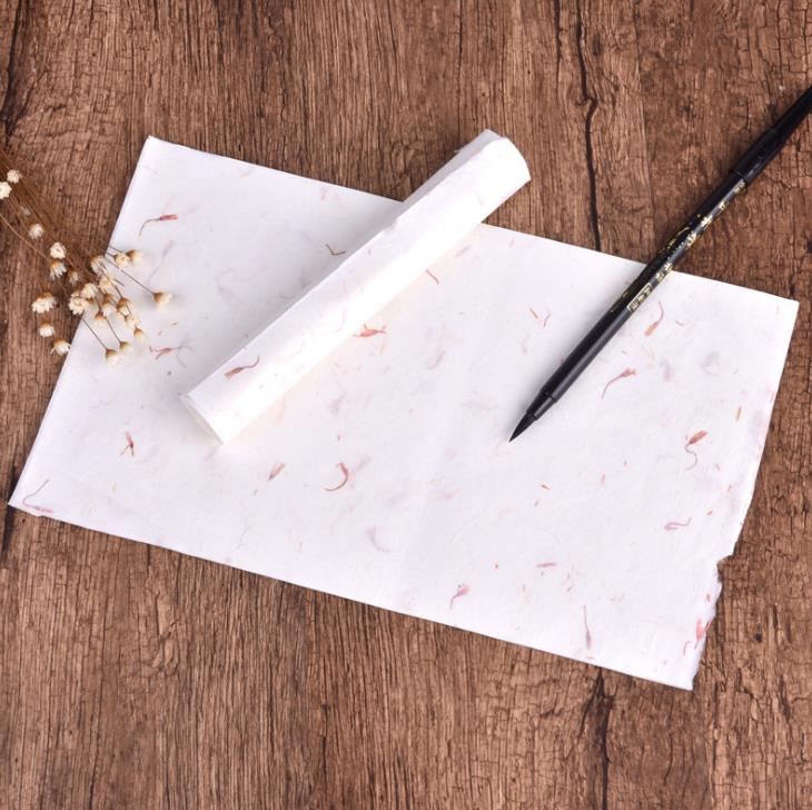 10 Pcs/set Vintage Chinese Style Painting Paper Calligraphy Letters Painting Paper Plant Flowers Letter Paper Stationery