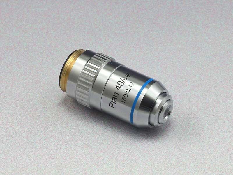 Biological Microscope Plan Objective Lens 4X 10X 20X 40X 60X 100X RMS Thread 160/0.17: TYPE B 40X