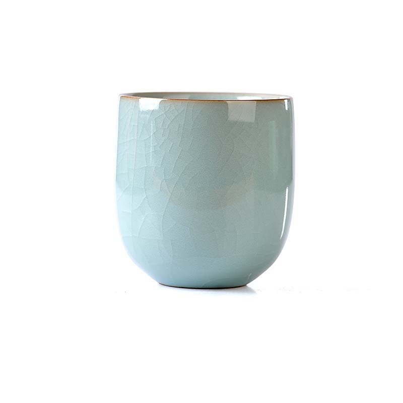 160ml japonês longquan celadon teacup kung fu chá conjunto boutique copo mestre artesanal porcelana tigela de chá cerâmica criativa saquê copo: D