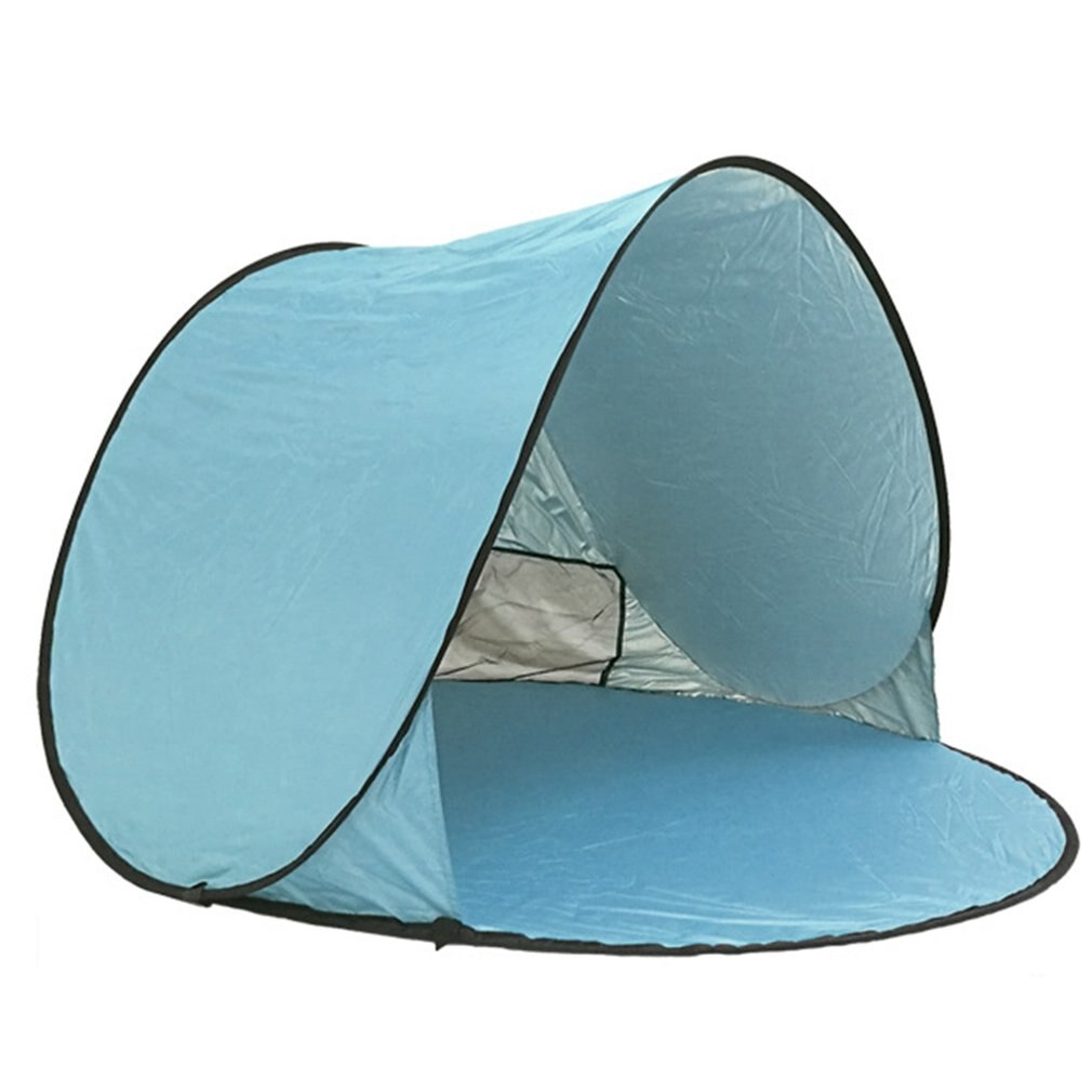 Tente extérieure entièrement automatique d'ombre de plage de camping rapide ouverte tissu galvanisé d'oxford de fer Anti-UV imperméable à l'eau: JD1376301