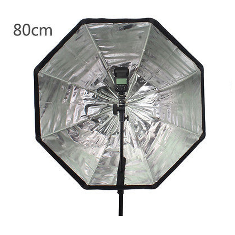 Godox 80cm paraply softbox bærbar ottekantet reflektor med gitter honningkage blød boks til godox  tt600 tt685 yn560 iii iv flash