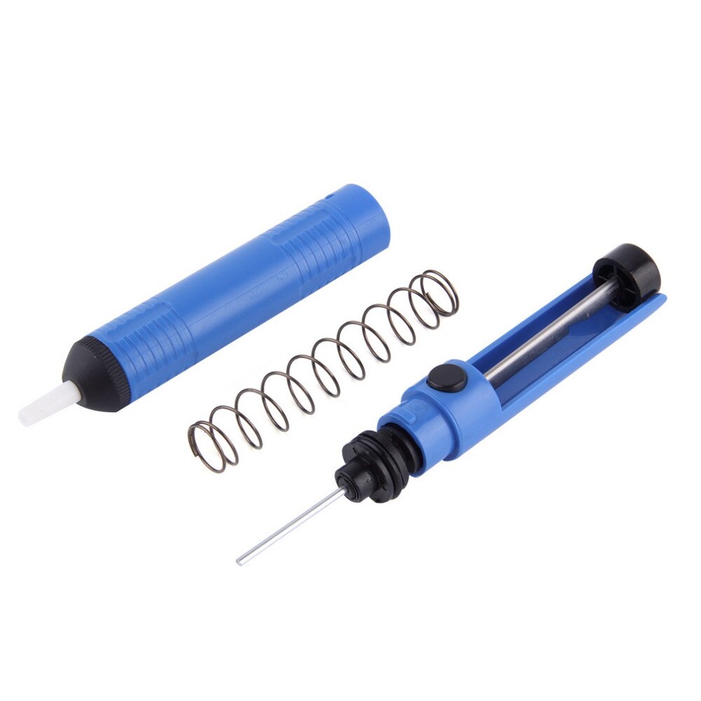 Blue Antistatic Solder Sucker Desoldering Pump Tool Removal Vacuum Soldering Iron Tin Desolder for PCB Electronic Device