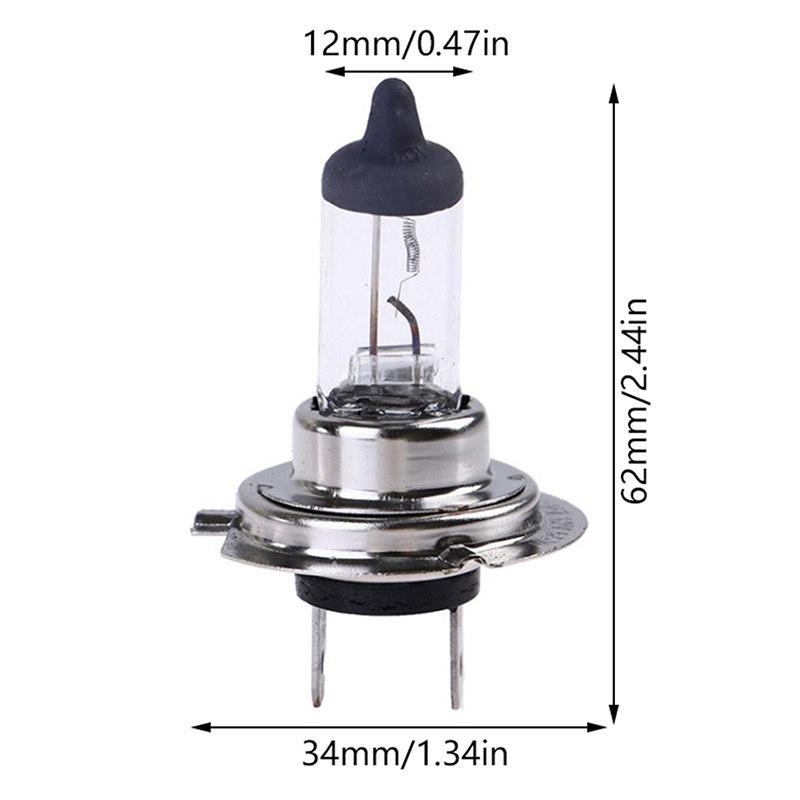 2 st 12v 55w h7 halogen bil-led-lampa vita dimljus halogenlampor bilstrålkastare 12v billampor strålkastare 4300k: Blå