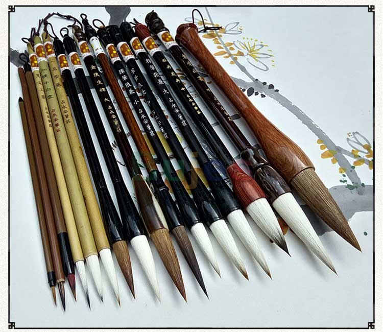 Chinese Traditionele Kalligrafie Borstel Set,16 Pcs, landschap Schilderij Borstel Wezel Haar Pen Schrijven Borstel Set Voor Studenten, Kunstenaars