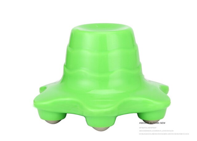 Mini handheld rolo bola corpo massageador muscular relaxar alívio da dor anti celulite ferramenta para o pescoço de volta ombro nádegas cuidados saúde: Green