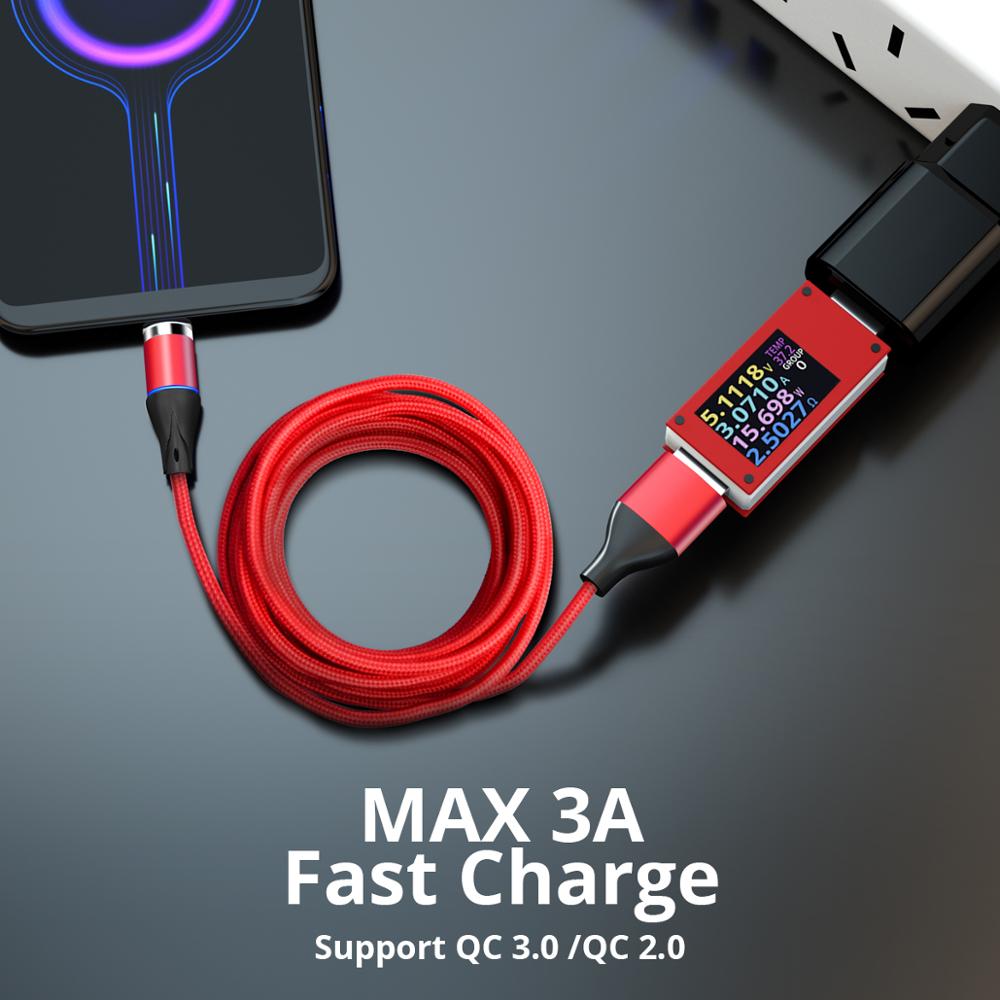 ANMONE Magnetische Kabel Mikro USB Kabel 3A Schnell Ladegerät Schnell Ladung Magnet Draht Android Ladekabel für Telefon Tablette