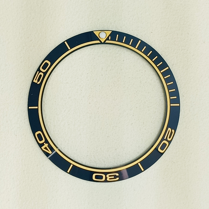 Insert de lunette en céramique pour montre de plongée pour homme, 38mm x 30,5mm, convient aux montres de 40mm, accessoires de remplacement: Mint