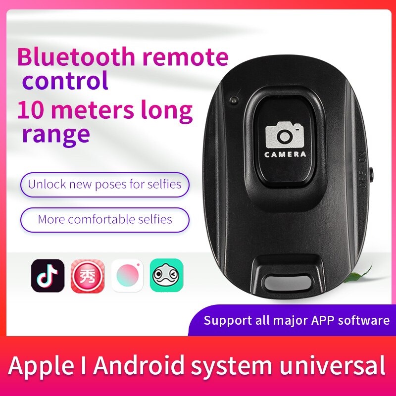 Bluetooth Ontspanknop Voor Selfie Accessoire Camera Controller Adapter Foto Draadloze Afstandsbediening Knop Voor Selfie