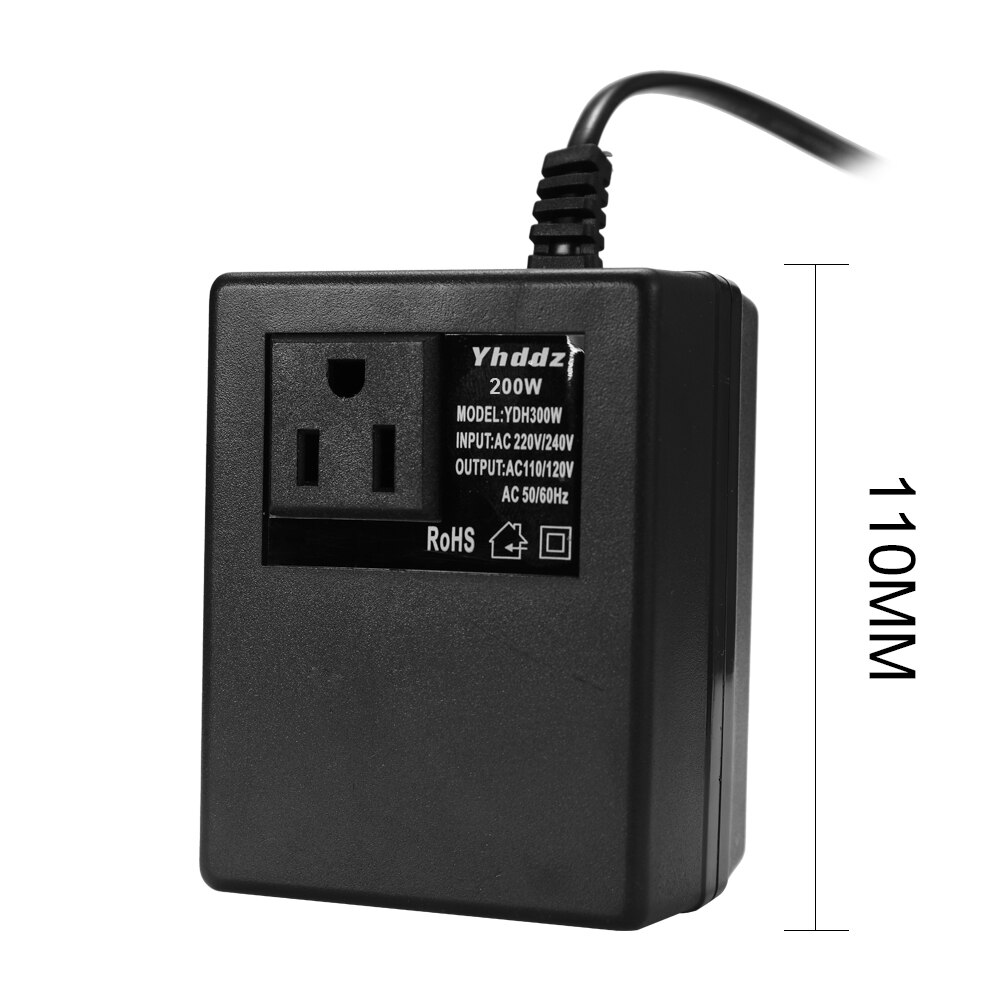 Intelligent Efficient Power Adapter 200W AC 220V To 110V Step Down Transformer Voltage Converter Travel Power Adapter Household