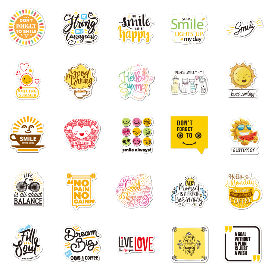 Inspirational Stickers, Motivational Stickers 200pcs Sticker Packs