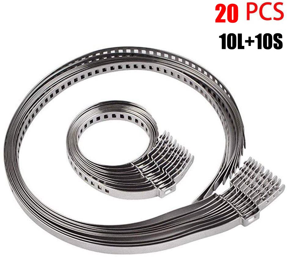 10/20Pcs Stainless Steel Adjustable AXLE CV Joint Boot Crimp Clamp Kit 31- 41mm 70- 125mm For Harley Yamaha Aprilia Honda Ducati: 20 pcs