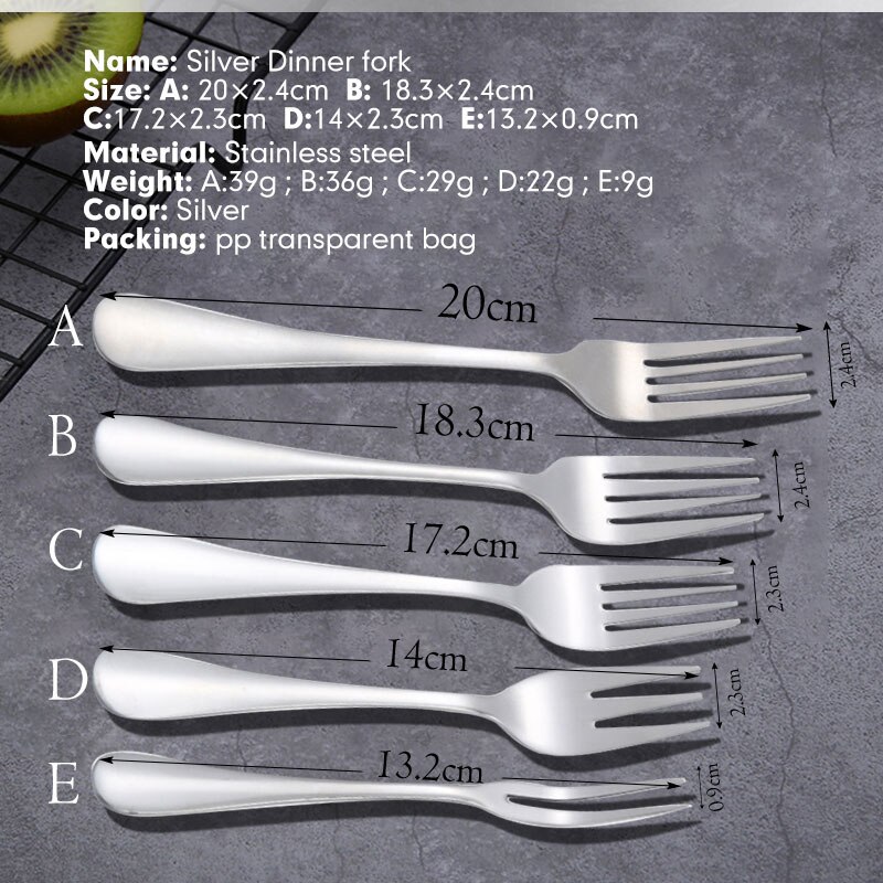Fork Tea Cake Snack Fork Dinnerware Stainless Steel Fork Dessert Fruit Fork Silverware Lovely Mini Fork Used For Cake In Party