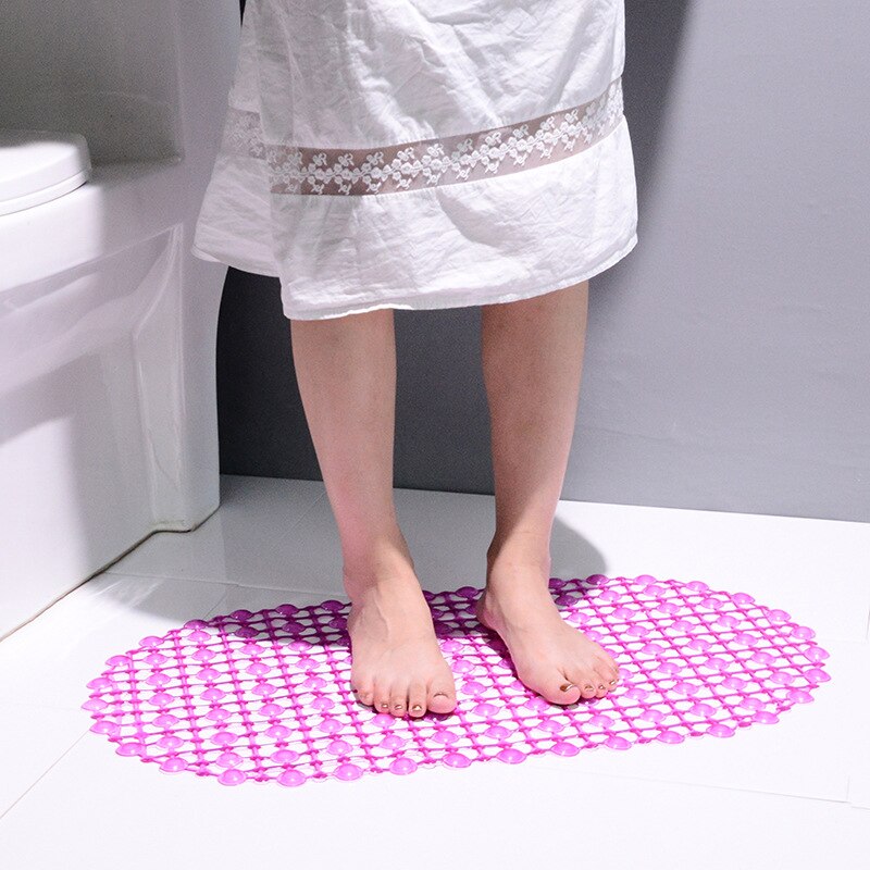 Pvc Badkamer Met Zuignap Non-Slip Mat Badkamer Bad Vloer Mat Bad Douche Badkamer Voet Mat Badkamer mat