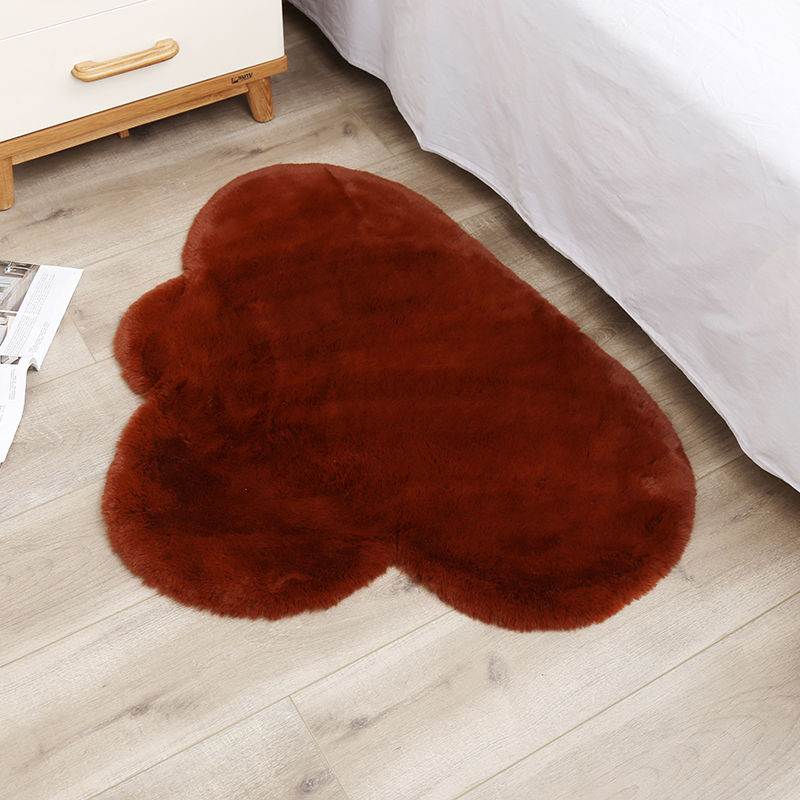 Alfombra suave mullida con forma de nube para decoración de sala de estar alfombra de piel sintética para habitación de niños alfombra de área peluda moderna mat 70x90cm: 7