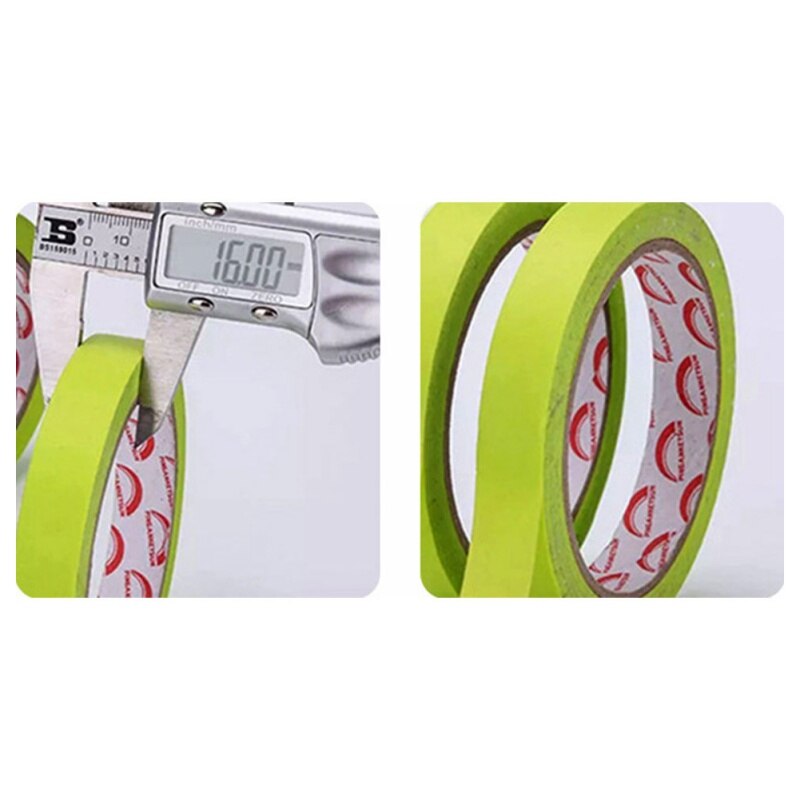 25m Green High Temperature Single Sided Adhesive Vinyl Fine Line Masking Tape Car Auto Body Paint Tape