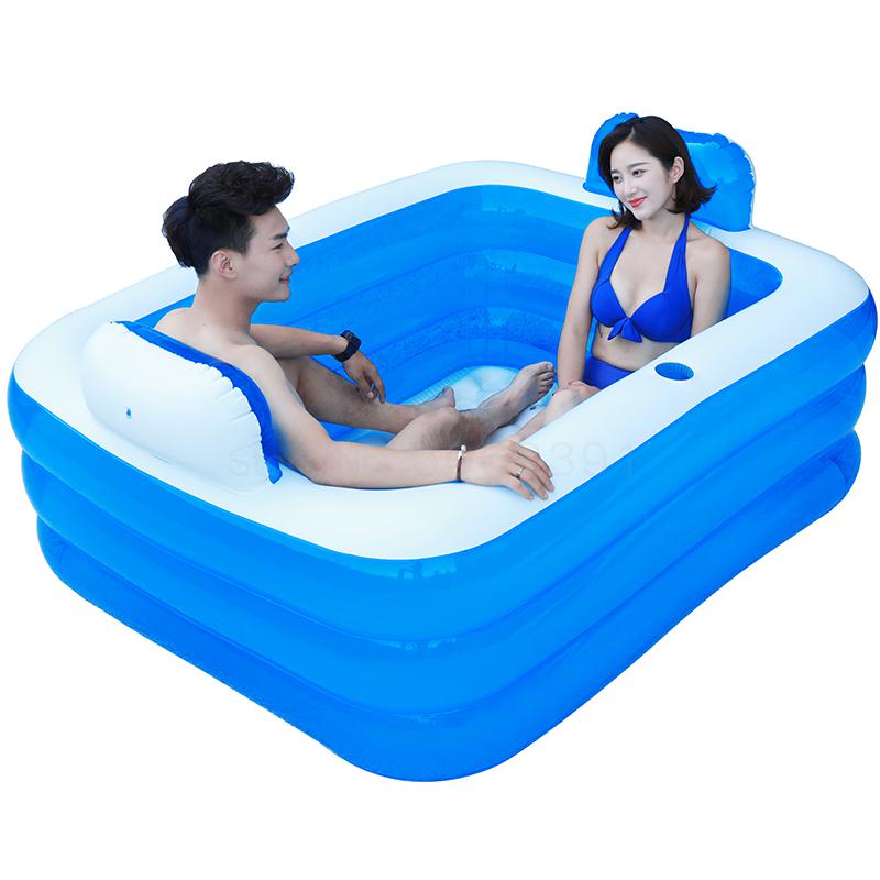 Baignoire familiale baignoire adulte baignoire gonflable Couple baignoire pliante épaissie baignoire enfant