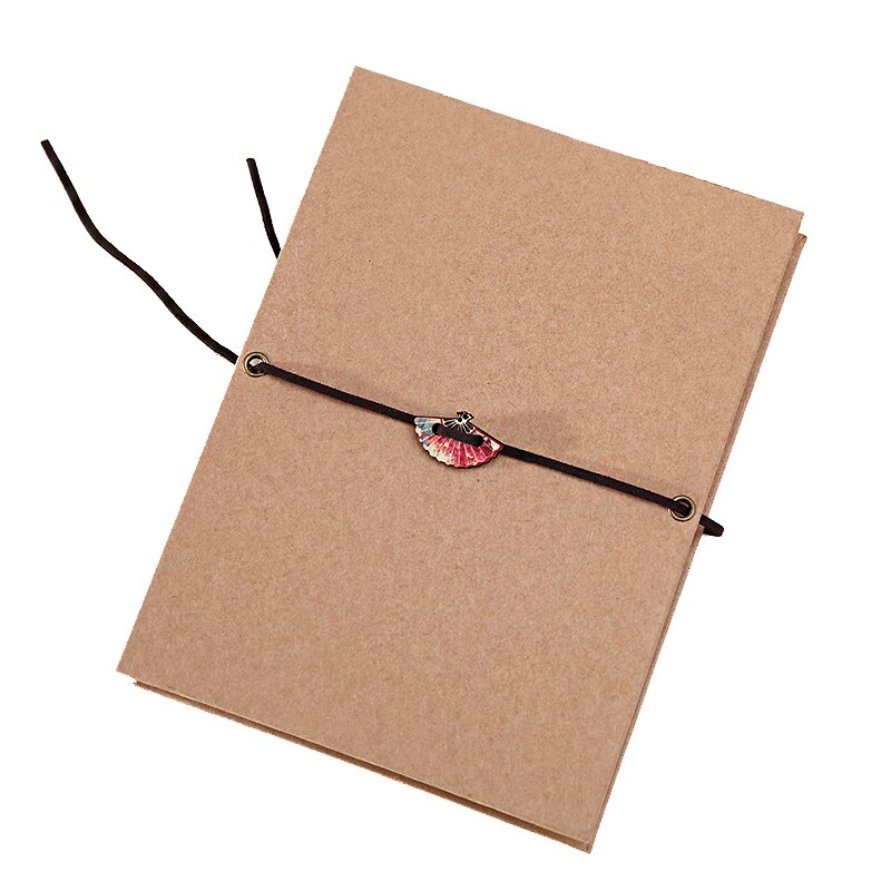 Multi-layer Folding Rope Binding Manual Lock Album Accordion Pasted Kraft Paper Folding Graduation Collection