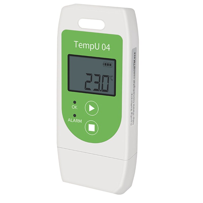 USB Temperature Data Logger Reusable Temperature Recorder Tempu 04 PDF Report Temperature Record Instrument: Default Title