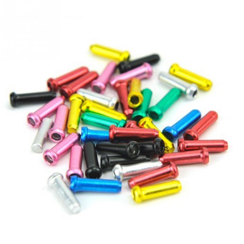 Aluminium Fiets Cable End Caps Mtb Racefiets Remkabel Cap Draad End Cap Past Voor Brake Shift Derailleur kabel: Mix