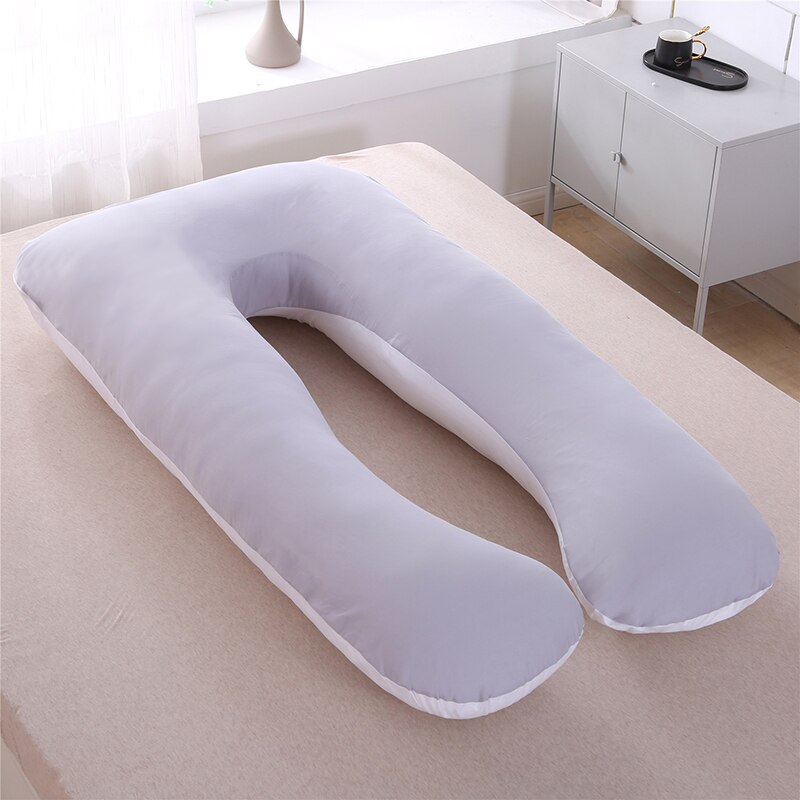 76*127cm graviditetspude pude sengetøj helkropspude gravid behagelig u-form sovestøttepuder vaskbare yyf 015: Yyf 015b-2-127 x 76cm