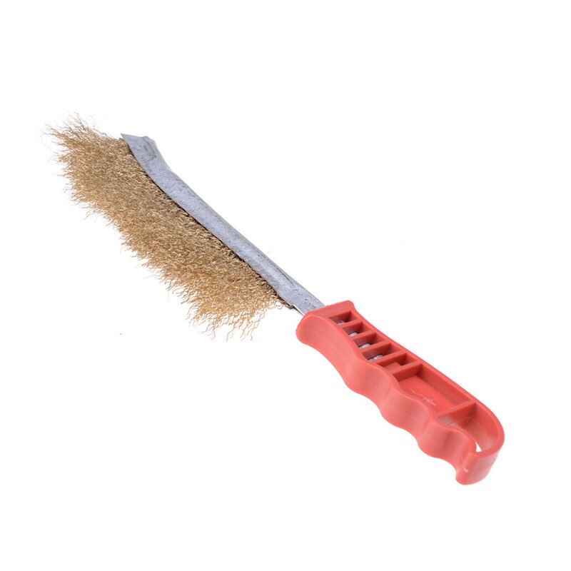 Hand Wire Scratch Brushes-Display BoxesSpid Plastic Handled Brass